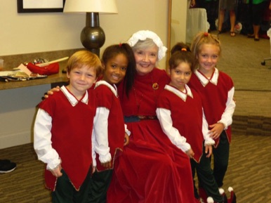 Mrs. Claus and her elves